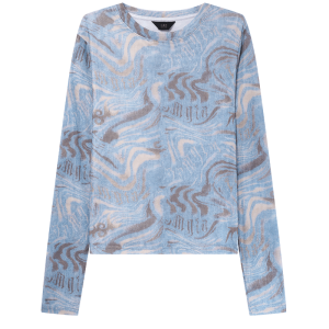 עליונית רשת גלי צבע תכלת אפרפר