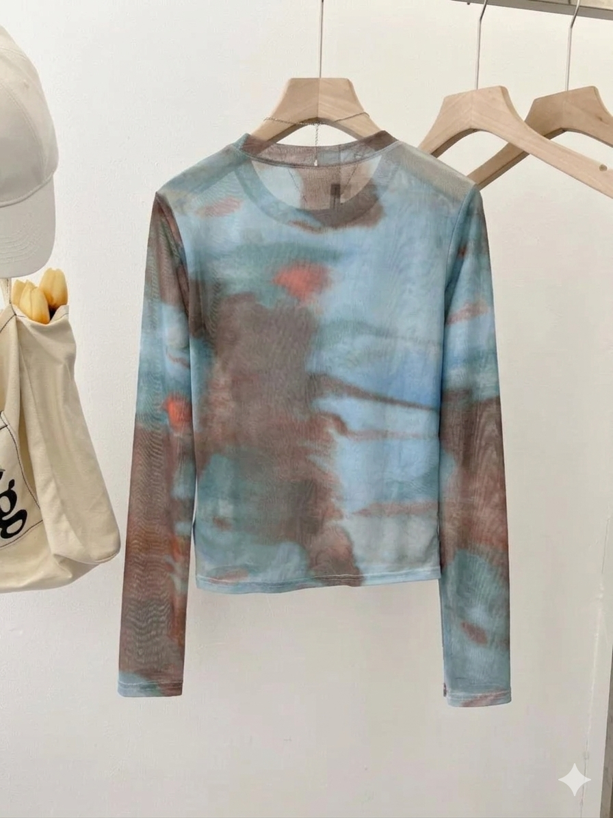 עליונית רשת צבע תכלת