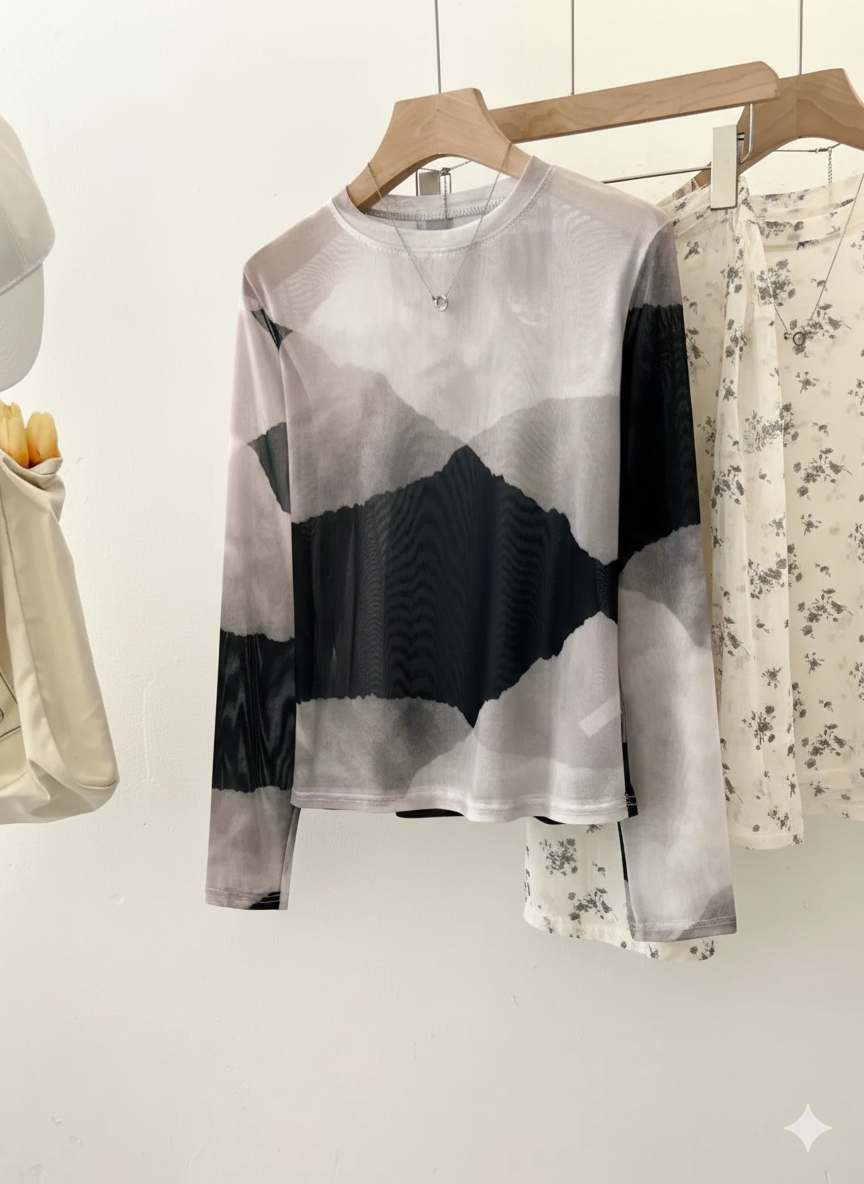 עליונית רשת שחור אפור